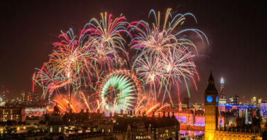 New Year's Eve Fireworks 2016 in London