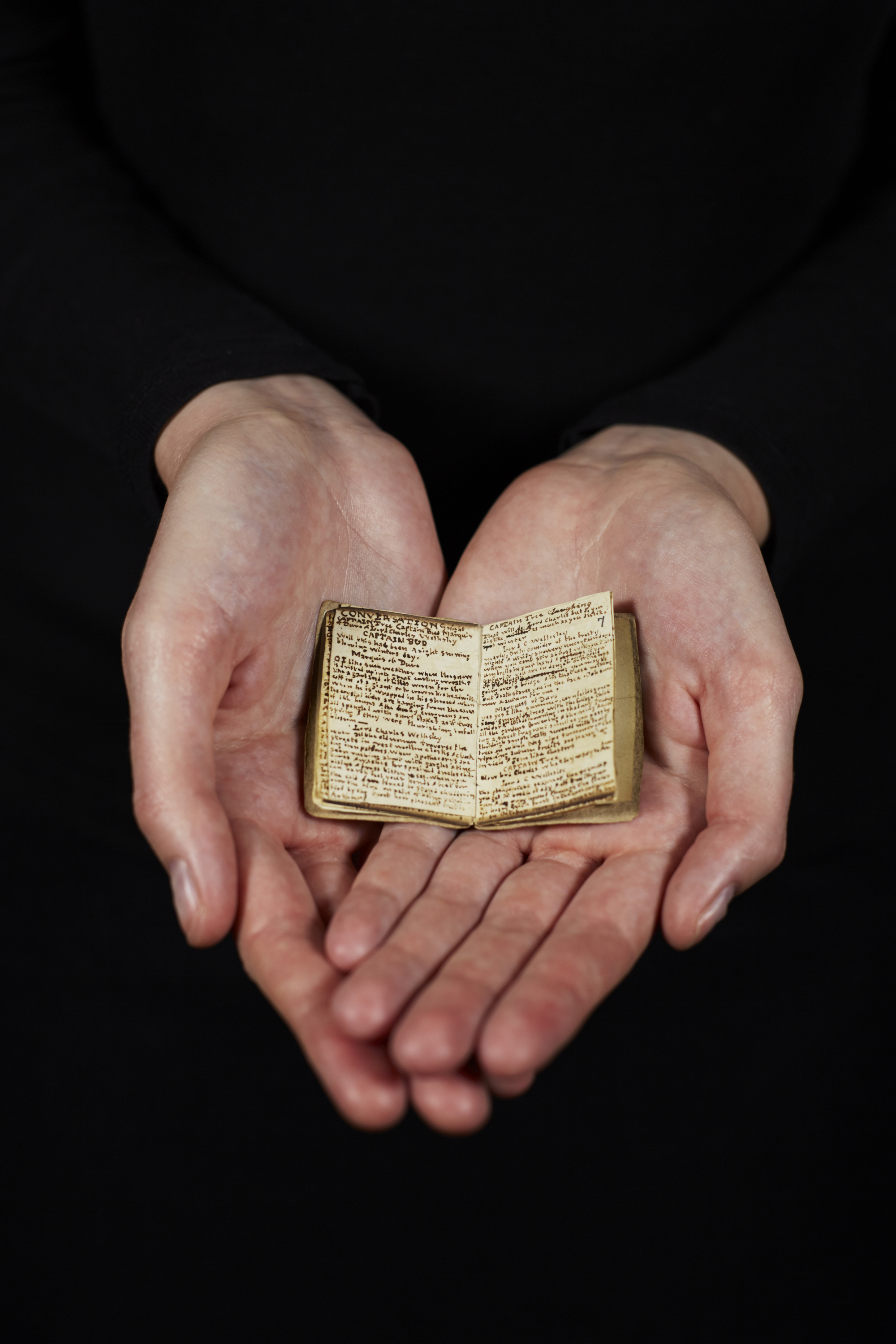 Photograph: Brontë little book, courtesy of The British Library